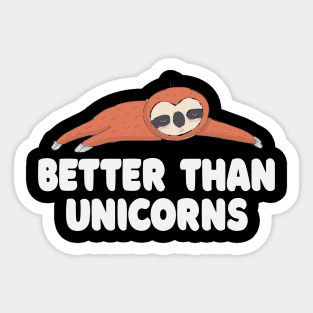 Sloth Unicorn Quote Sticker